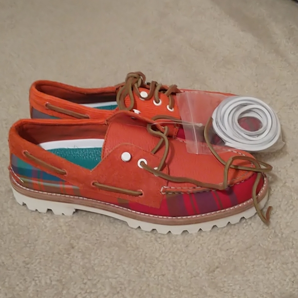 Sperry Other - Rare Sperry Madras Sts22444 3-eye Plaid Boat Shoes